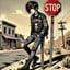 Dusty Stop Sign
