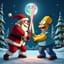  Père Noël vs Homer Simpson 