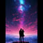 in the space 