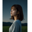昨日の夜、静かに考えてた"Last night, I was thinking quietly"