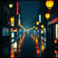 Pluie sur la ville