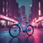 Electric Blue Bicycle