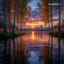 Тихая река. Quiet river.