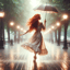 La pluie danse doucement