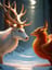 WHERE THE DEER CARESSES THE PHOENIX