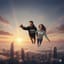 Flying to the Sunset