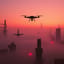 Des drones dans le ciel