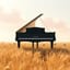 el piano de cola negro