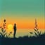 Sunset's fire