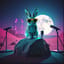 Rabbit on a rock