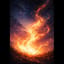 Flamme im Wind