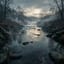 Dunkler Fluss
