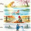 Frühling, Sommer, Herbst und Winter